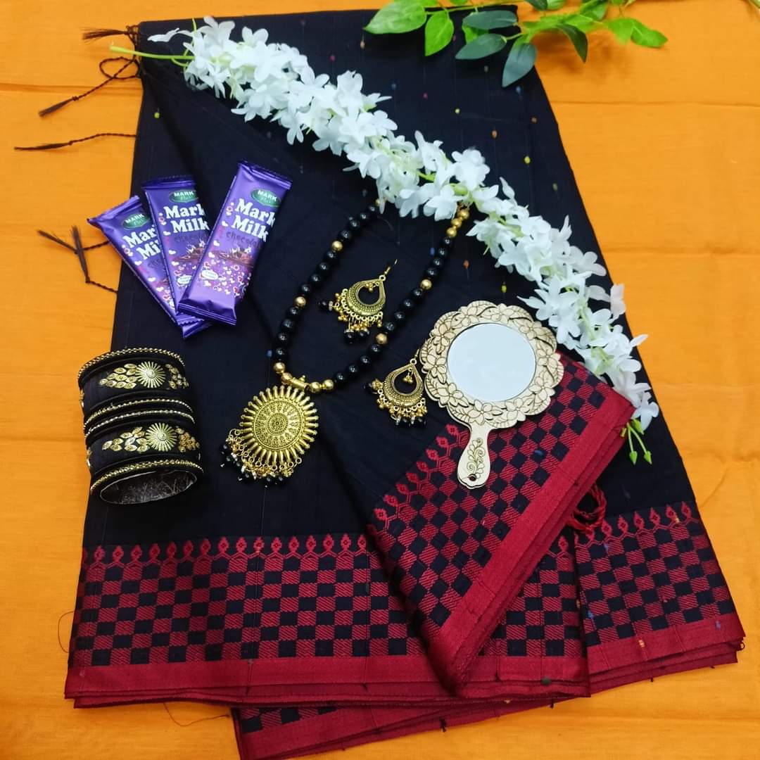 Best saree combo set in low price- Black