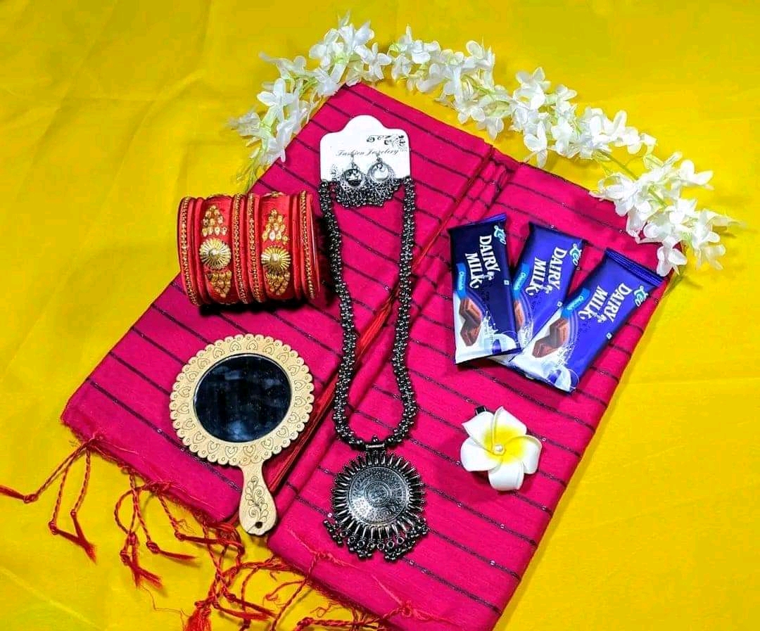 Half Silk Combo Package. (Golapi colour)