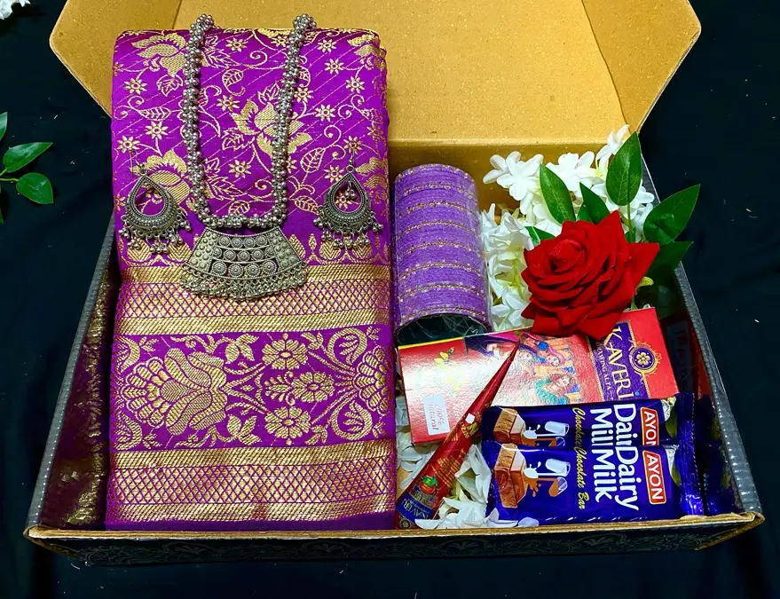 Special Katan Gift Saree Combo