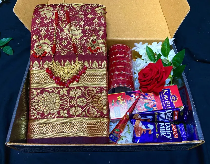 Special Katan Gift Saree Combo